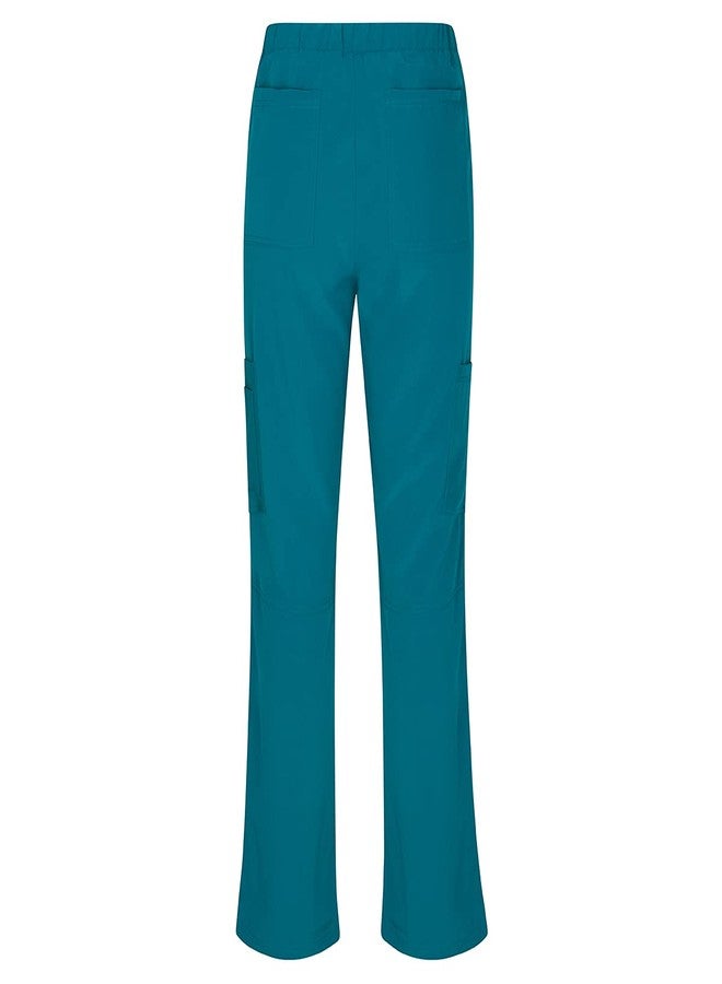 Natural Uniforms Women's Cool Stretch V-Neck Top and Cargo Pant Set (Teal, X-Large) - Image 5